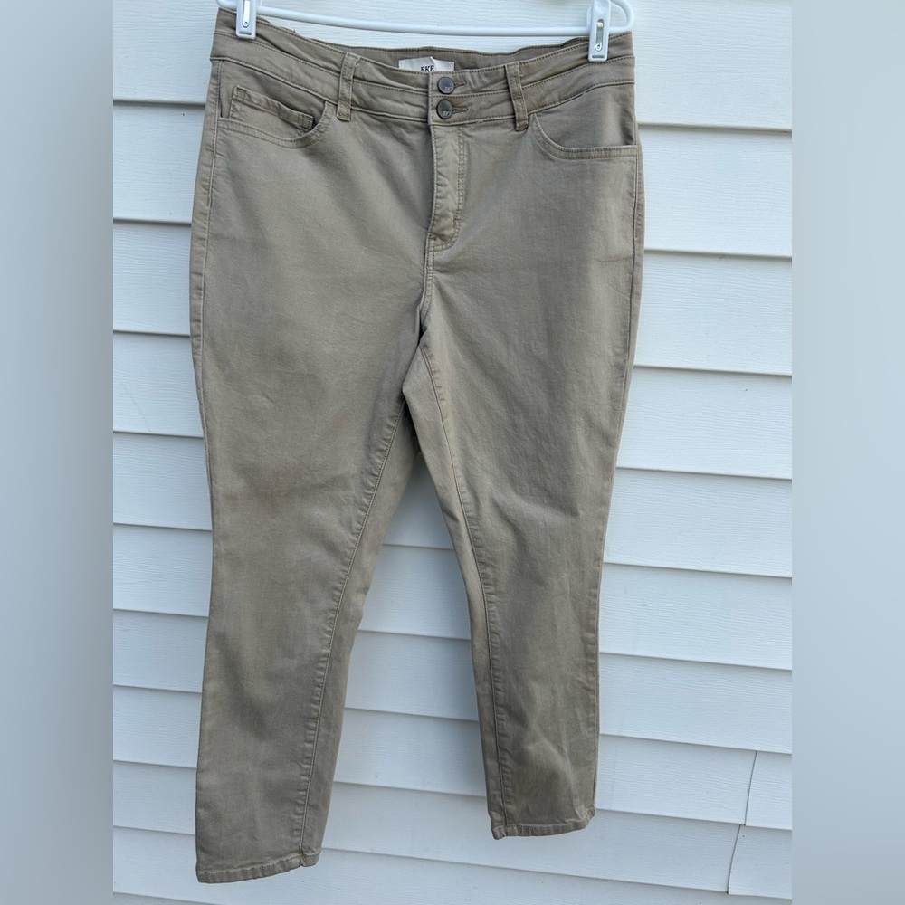 BKE Tan Ankle Cropped Jeans Classic Style